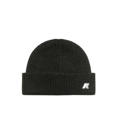 Cappello Unisex Brice, in pura lana a costa inglese, con logo applicato
